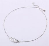 Freedom Özgürlük Kelepçe Gri Metal Hediyelik Zincirli Kolye Takı thumbnail 2