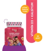 Vitago Kids Gummies D3 Vitamini, Kalsiyum İçeren 30 Adet Çiğnenebilir Gummy Jel - 1