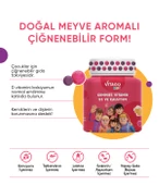 Vitago Kids Gummies D3 Vitamini, Kalsiyum İçeren 30 Adet Çiğnenebilir Gummy Jel - 2