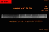 BM-126 (4X8LED) AWOX 49" B-978 RTL4948 94,4CM AWOX 49125 ES-978 SET-978 49LH43ST TK91 - 1
