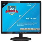 BM-5017 (1X48LED) VESTEL 39" B-525 RTL0525 ARÇELİK V390HK1-LS5-TREM4 4A-D074762 E1177098 12070504 94V-0 48LEDLİ 49.3CM NO6 - 1