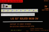 BM-5052 (1X52LED 41CM) LG 32" RTL0752 T320XVN01.1 , 73.32T21.002-2-JS1 PANEL LEDLERİ 320TA0F V0 - 1