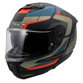 LS2 STREAM 2 ROAD MAT SİYAH-GRİ-MAVİ-KIRMIZI KASK thumbnail 1