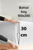 Battal Boy Ranforce Pamuk Kumaş Lastikli Çarşaf Takımı 180x200 Cm Crwcbc11 - 2