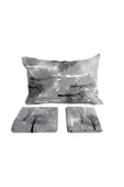 Çift Kişilik Nevresim Takımı Battal Boy Ranforce Pamuklu Ağaç Desenli Set 200x235 cm - 1