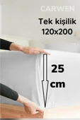 Ranforce Pamuk Kumaş Lastikli Çarşaf Seti 120x200 - 2