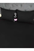 Siyah Çift Kişilik Lastikli Çarşaf Takımı - 160x200 thumbnail 1