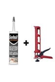 Selsil  Genel Amaçlı Şeffaf Silikon 280 Gr + Silikon Tabancası thumbnail 1