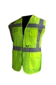isguvenlikstore  Sarı Cepli Ikaz Yeleği Mühendis Yeleği - 1