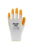 Beybi  Pn5 Sarı Nitril Kaplı Örgü Polyester Iş Eldiveni (12 ADET/KUTU) - 2