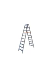ASVERA  Elmas Serisi -10 10 Basamaklı Çift Çıkışlı Galvanizli Profil Merdiven (EV, BAHÇE, IŞYERİ IÇİN UYGUN) - 2