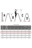 Seçkin  Asvera - 4 4 Basamaklı Çift Çıkışlı Profil Merdiven (EV, BAHÇE, IŞYERİ IÇİN UYGUN) - 2