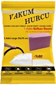 Vakum Hurcu  2'li Set Large 50x70 Cm Vakumlu Hurç - Vakumlu Poşet - - 1