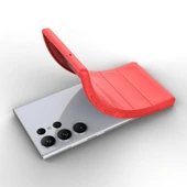 Samsung S23 Ultra Kılıf Esnek TPU Oyuklu Arka Yüzey Tasarımlı Etnik Silikon Kapak thumbnail 5