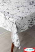 Astarlı Silinebilir Pvc Muşamba Plastik Masa Örtüsü (MERMER) - 1