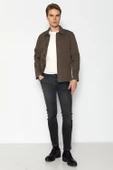 CEKMON Erkek Regular Fıt %100 Cotton İnce Likralı Gabardın Spor Gömlek Ceket - 12