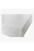Beyaz Pvc Astarlı Muşamba Plastik Silinebilir Masa Örtüsü - 1