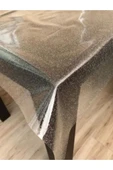 Simli Şeffaf Silinebilir Yıkanabilir Muşamba Masa Örtüsü - 3