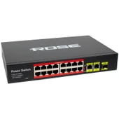 ROSE PR-1630G 16+2 10/100/1000 GIGABIT POE SWITCH thumbnail 2