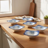 GÜRAL PORSELEN Spinoza 6 Parça 15x15 Cm Bone Kase Takımı - 845 thumbnail 2