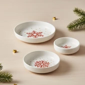 GÜRAL PORSELEN Diyar 3 Parça Bone Çerezlik - Kartanesi thumbnail 7