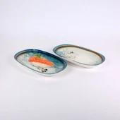 GÜRAL PORSELEN Enternasyonel 2 Parça 29 Cm Kayık Tabak 1341 thumbnail 1