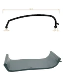 Contacall Dorse Kayar Çatı Lastiği Yağmur Lastiği 11,3 cm Genişlik 28 Metre Uzunluk Siyah - 3