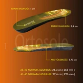 OS202 | Ark Ve Jel Destekli, Zorlu Arazi Ve Tırmanışlar Için Topuk Destekli Ortopedik Iç Tabanlık - 5