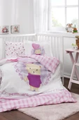 ÖZDİLEK BEBEK NEVRESİM TAKIMI PURPLE LOVER - 1
