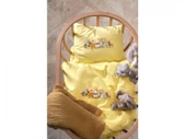 TÜRKİZ NAKIŞLI BEBEK NEVRESİM TAKIMI KUZU SARI - 4