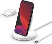 Belkin Boost Charge Kablosuz Şarj Standı 15W (Qi Sertifikalı Hızlı Kablosuz Şarj Cihazı) - Beyaz Outlet - 1