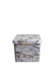 Style Box Marble Desenli 3 Parça Dekoratif Saklama Kutusu Seti - 2