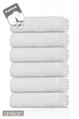 6'lı Beyaz Jelena El Havlusu - 50x90 Cm, 225 Gr, %100 Pamuk, Spa Ve Otel Havlusu, Günlük Kullanıma Uygun - 2