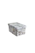 Style Box Marble Desenli 3 Parça Dekoratif Saklama Kutusu Seti - 6