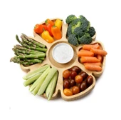 Ahşap Sunumluk - 7 Bölmeli Doğal Ahşap Kahvaltı Tabagı - Ahşap Çerezlik - 5