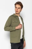 Erkek Regular Fit Baharlık Pamuk Gömlek Ceket - 9