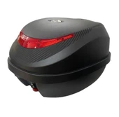 GAFF G32 Carbon Tasarımlı Motosiklet Arka Çanta 32 Litre Sırt Dayamalı Port Bagaj Kilitli Siyah - 2