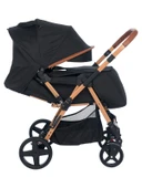 Bonibos Yukon Çift Yönlü Bebek Arabası Gold Siyah - 5