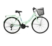 Bisan Lotus 26 Jant 21 Vites Şehir Bisikleti Mint Yeşil-Beyaz - 1