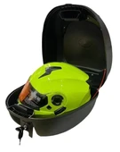 GAFF G32 Carbon Tasarımlı Motosiklet Arka Çanta 32 Litre Sırt Dayamalı Port Bagaj Kilitli Siyah - 3