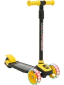 Cool Wheels Twist Led Işıklı 3 Tekerlekli Yükseklik Ayarlı Scooter Sarı - 1