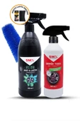 SMX Neon Jant Temizleyici+demirtozu Jant Temizleyici+jant Temizleme Fırçası+lastik Süngeri - 1