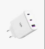 LİNKTECH 45w USB + USB-C (TYPE-C) Süper Hızlı Şarj Aleti Adaptörü Orjinal Muadil Ürün - 3