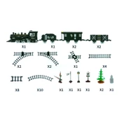 Oyuncak Tren Işıklı Sesli Buharlı 1988 Tren Klasik 40 Parça - 3