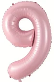 Beysüs Pembe 9 Rakam Folyo Balon 80 cm - 1