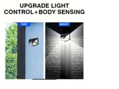 100 LED Su Geçirmez Güneş Enerjili Duvar Lambası - 3