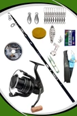 Oslo Carp-x 360cm 3,5LBS Dam Darkside 4 8000S FD Sazan Olta Takımı Seti - 1