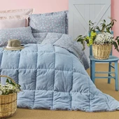 APRİCİTAS SOFTLY ÇİFT KİŞİLİK UYKU SETİ BLOSSOM LİGHT BLUE - 1