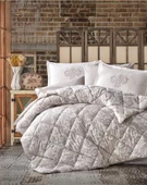 CLASY ÇİFT KİŞİLİK RANFORCE YORGAN JUNA BEJ thumbnail 2