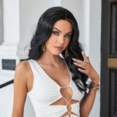 Siyah Su Dalgalı Uzun Boy Tül Peruk thumbnail 4